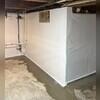 CleanSpace is a strong vapor barrier that directs seepage into the WaterGuard drainage system. WaterGuard is installed along the perimeter of the basement floor and covered in fresh concrete to provide a seamless finished look.