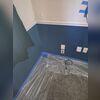 Drafty air was constantly seeping through these walls. We had just the solution--RetroFoam! We prepped the area for the job ahead.