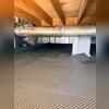 Here you can see our Delta Drainage Matting that sits below our CleanSpace Vapor Barrier.