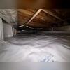 Here you can see the completed Encapsulation System installed in this crawl space.