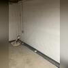 This is a great shot of our WaterGuard System being installed in the basement, tied into a TripleSafe Sump Pump to remove water.