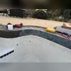 We got to work adding tile around the edge of this in-ground pool.