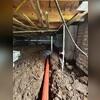 StarPipe&trade; is a custom-engineered drainage system for crawl spaces. StarPipe's&trade; custom design has slots on each side, providing a drainage track on the bottom. StarPipe's&trade; unique star shape holds the fabric sleeve in place to prevent dirt from entering drainage slots.