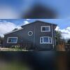 This home owner preferred a downspout material for the exterior radon exhaust.