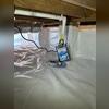 The SmartSump Sump Pump is placed in the lowest part of the crawl space. This allows ground water to flow downhill towards the sump pump and be pumped out of the crawl space.