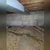 This crawl space was wet! The homeowner wanted to have it waterproofed.
