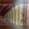 2' closed cell spray foam insulation applied to knee wall