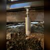 Due to wood rot and termite damage, the floors above were beginning to sag.  Our SmartJack support post will help permanently stabilize the floor joists