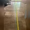 During the inspection measurements are taken to see exactly how and where the floor is sloping. This helps us determine where to place the PowerBrace system.