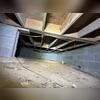 The white on the concrete blocks of this crawl space show efflorescence, a sure sign of moisture in the crawl space.