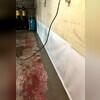 Our team installed a waterproofing system that will transform this basement into a permanently dry, functional space. Our WaterGuard Drainage System, as well as the Cleanspace Wall System are essential to ensuring this basement keeps out all moisture.