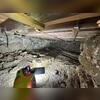 The damp crawl space in need of encapsulation.