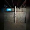 Extraction point installed for effective radon collection.