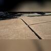 Before Woods stepped in, there were various heights across the concrete slabs. There were also large gaps that would need to be filled once all of the concrete was leveled out.