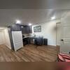 Here you can see the kitchen of the basement apartment with the problem wall.