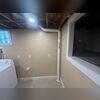 We created a suction point in the slab to effectively capture radon gas from underneath the slab