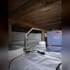 A SaniDry Sedona dehumidifier was installed to control humidity year-round. It maintains the crawl space at 55% relative humidity which helps prevent mold growth and improves the air quality in the home.