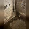 Visible signs of water intrusion were present throughout the basement before work began. Moisture entering the space created conditions that required a comprehensive waterproofing system to help keep the basement dry and protected.