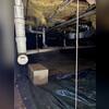As you can see, the crawl space was in disarray. The fiberglass insulation was old & rotted, there was moisture buildup on the ground, and there was debris scattered throughout the area.
