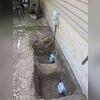 Our crew installed engineered helical piers beneath the foundation, advancing each pier into stable bearing soils to create dependable, long-term support for the home.
