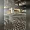 Drainage matting forms a permanent seal for leaking crawl space floors.