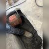 We have to jack hammer down several feet / inches to reach the footer and get under it.