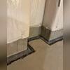 Water getting in needs a reliable way out! With the WaterGuard drainage system installed throughout Marcia's basement, water is effectively collected and directed to the sump pump.