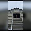 So we removed the damaged gable vent...