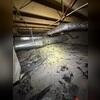 Sodium Bicarbonate is a granular powder that is non-toxic, food grade, with no vapors or offgassing. It is blown with air at high pressure at the infected lumber. The mold is blown off without damaging the lumber, and falls to the floor. The mold is killed by the blasting action and the soda...