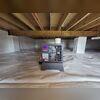 This photo shows off our Sedona Dehumidifer that we installed in Austins crawl space.