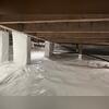 Encapsulating the crawl space with CleanSpace will reduce moisture causing rot of the wooden beams but the damage has been done and the supports need their own support!