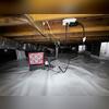 A SaniDry Sedona dehumidifier was installed to remove excess moisture from the crawl space air. It helps maintain healthier humidity levels while reducing the risk of musty odors, mold growth, and moisture-related damage.