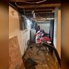 Water entering this Reidsville basement left the concrete floor damp and placed the homeowner's stored belongings at risk of moisture damage. A complete waterproofing solution was needed to control the water and create a drier, more dependable space.