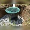 LawnScape&trade;&nbsp;is a pipe buried from the downspout to a special LawnScape&trade; outlet that lets the water out onto the surface while camouflaging the end of the pipe. The lid comes off for easy cleaning. LawnScape&trade; is best used for downspout extensions over 8' long.