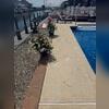 With the lifting work completed, this Forked River homeowner has a more level pool area and a safer, more comfortable surface for enjoying the space.