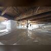 The crawl space was encapsulated with CleanSpace, creating a durable moisture barrier over the crawl space surfaces and helping separate the space from damp ground and humid air.