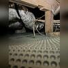 This dimpled plastic sheet material promotes good drainage over the entire crawl space floor.