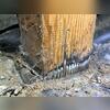 Water was wicking up through the footings and causing damage to the wooden posts