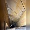 Moisture in the crawl space had contributed to mold growth along portions of the floor joists and subfloor. Our team addressed the affected wood as part of the preparation process before waterproofing.