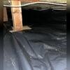 The crawl space is now completely dry, no more stagnant water.