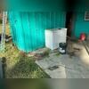 right on the edge of the carport, the concrete is starting to settle and sink down