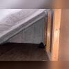 2 Inches closed cell spray foam applied to the gable end of the attic.