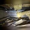With the fiberglass scattered, a ripped vapor barrier, and the open vent in the top left, the humidity was sky rocketing.