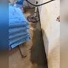 Our team installed WaterGuard around the perimeter of the cellar and connected the drainage system to the existing sump pump.