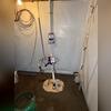 The crew dug a new sump pit and installed the TripleSafe sump pump. The TripleSafe has a 3-pump-in-1 design to protect against floods, power outages, and pump failure.