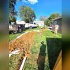 32 feet of discharge line leading away from foundation