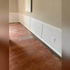 Because the installation required sections of drywall to be opened so the team could access the foundation wall, wall restoration was completed afterward to bring those areas back together.