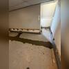 In this home, building the drainage system along the walls was not possible due to the footing and floor being poured in one piece. So our crew installed our sub-floor drainage system that takes any leaks caught in the baseboard track and leads it to the sump pump.