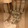 Hydrostatic pressure build-up against this wall caused water to consistently invade this homes basement, while causing damage to the foundation wall.