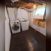 That old, dark, damp laundry room is officially a thing of the past for Mary! We elevated the space by installing our ElitePlank flooring. It's made of inorganic materials and specifically designed for basement installation.